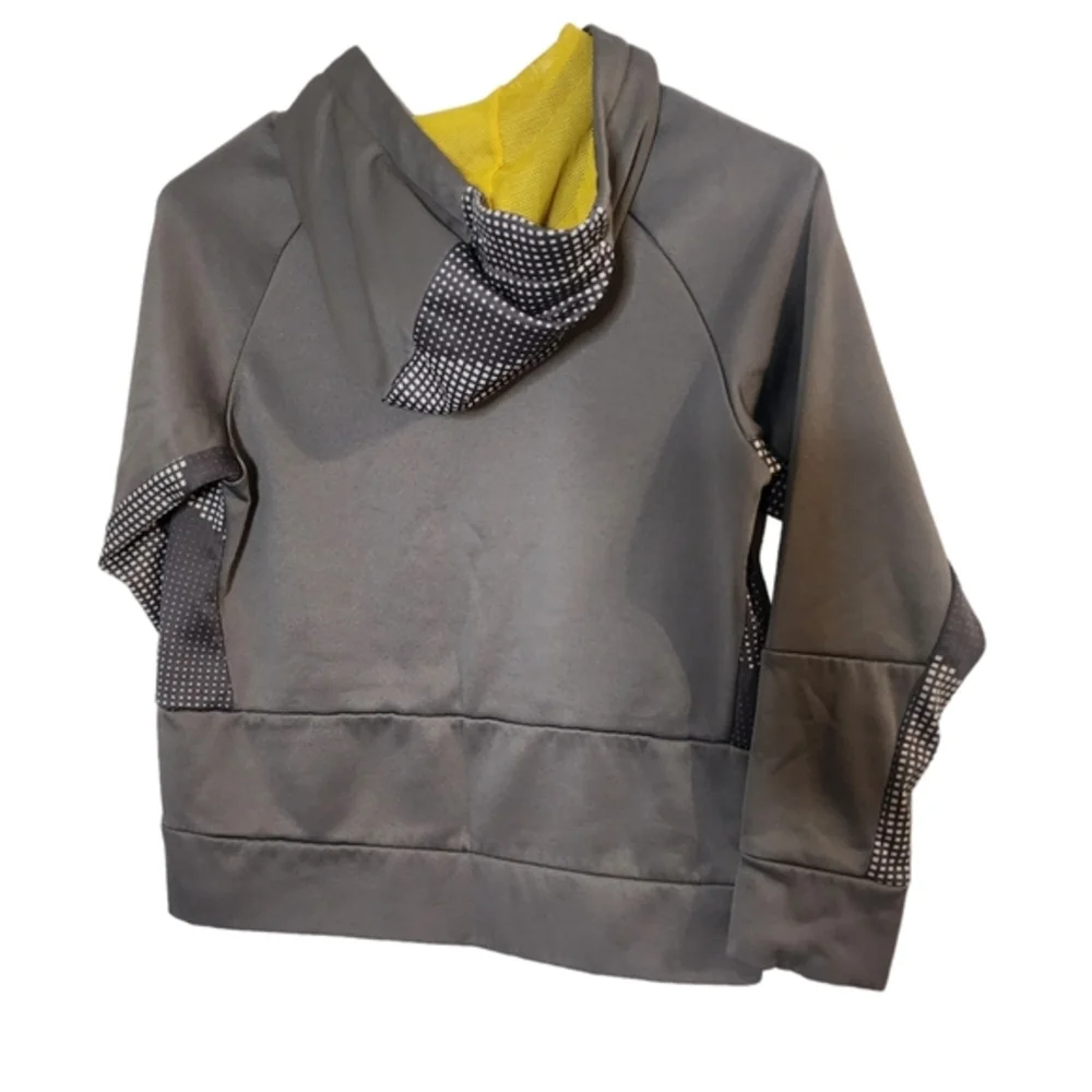 Nike dri fit gray yellow pullover‎